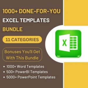 1000+ Done-For-You Excel Templates Bundle